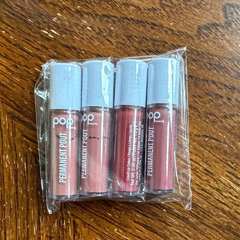Pop Beauty Permanent Pout Mini Lipstick Set of 4